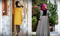Minel Aşk 2015 Tesettür Abiye Elbise Modelleri